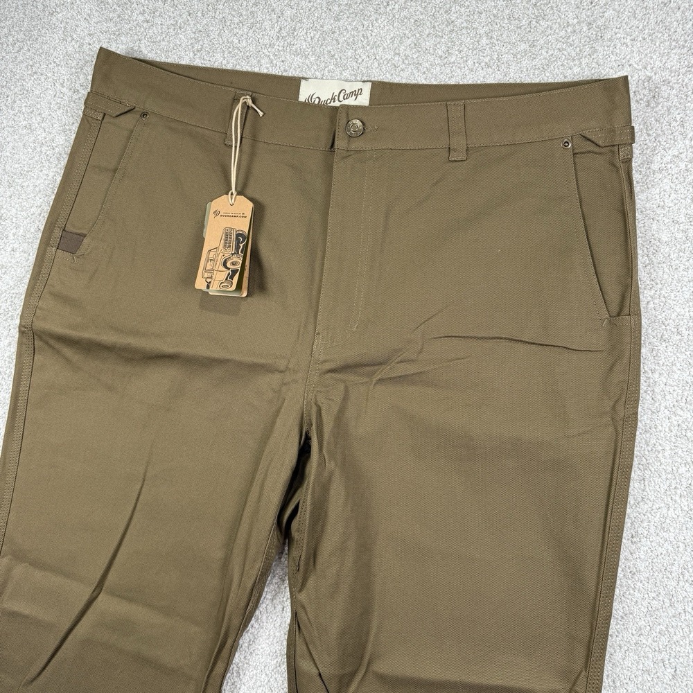NEW Duck Camp Men's Pants Jeans 42x30 Beige Canvas Work Pants